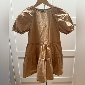Zara Girls Tan Tiered Dress